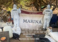 ¡Golpe millonario al narco en Sinaloa! Marina desmantela mega laboratorio de metanfetamina con casi una tonelada de droga.