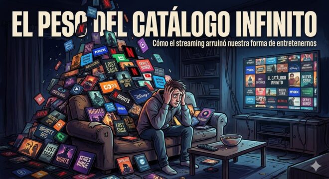 El peso del catálogo infinito: Cómo el streaming arruinó nuestra forma de entretenernos